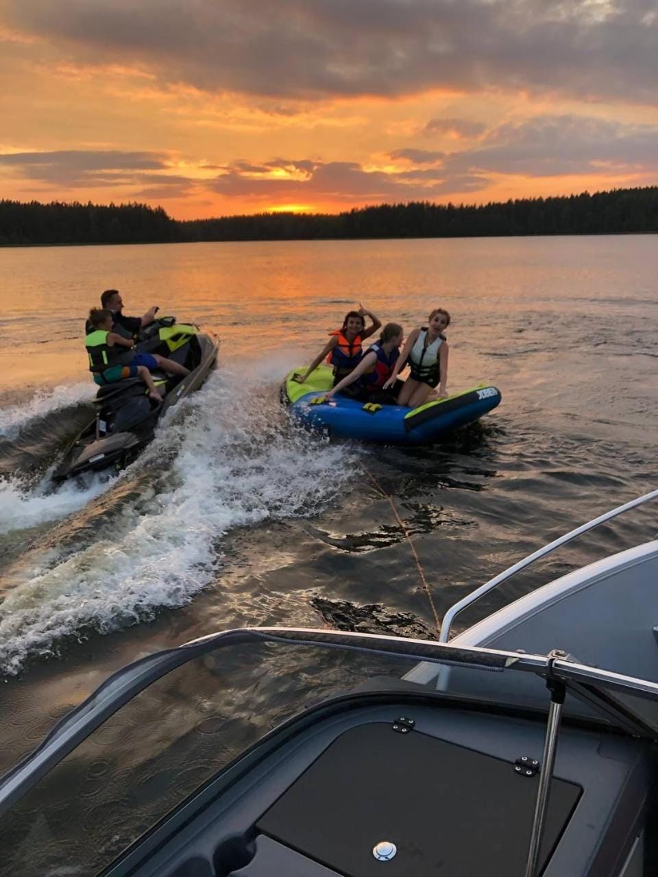 Activities, Lake view, Sports, Sunset