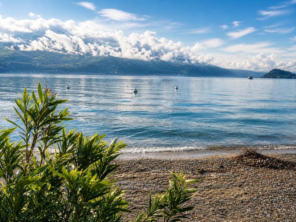 Nearby landmark, Spring, Day, Natural landscape, Beach, Lake view, Mountain view
