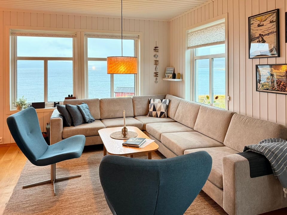 View (from property/room), Living room, Sea view