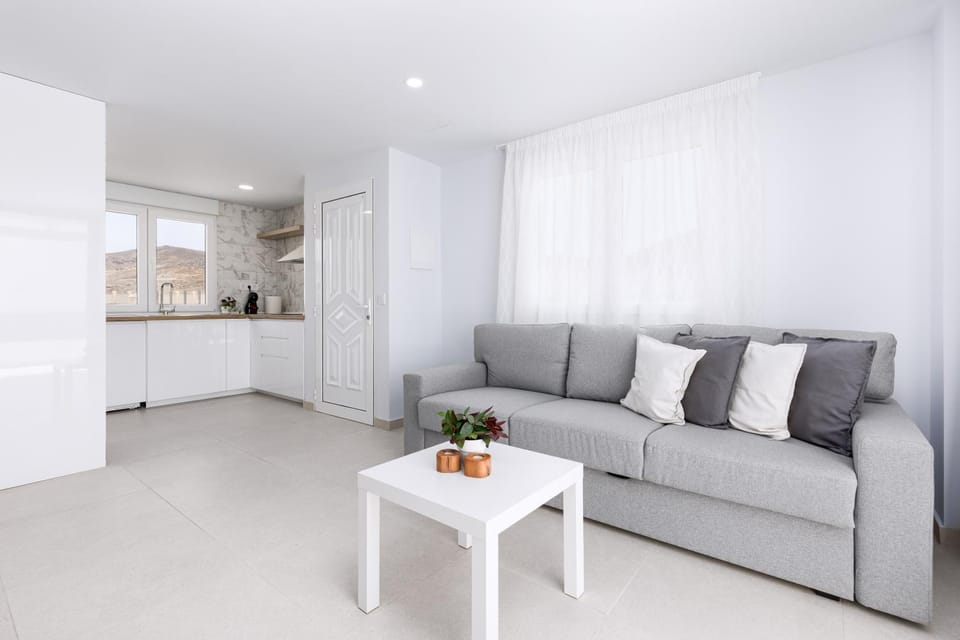 Kitchen or kitchenette, Living room, Dining area