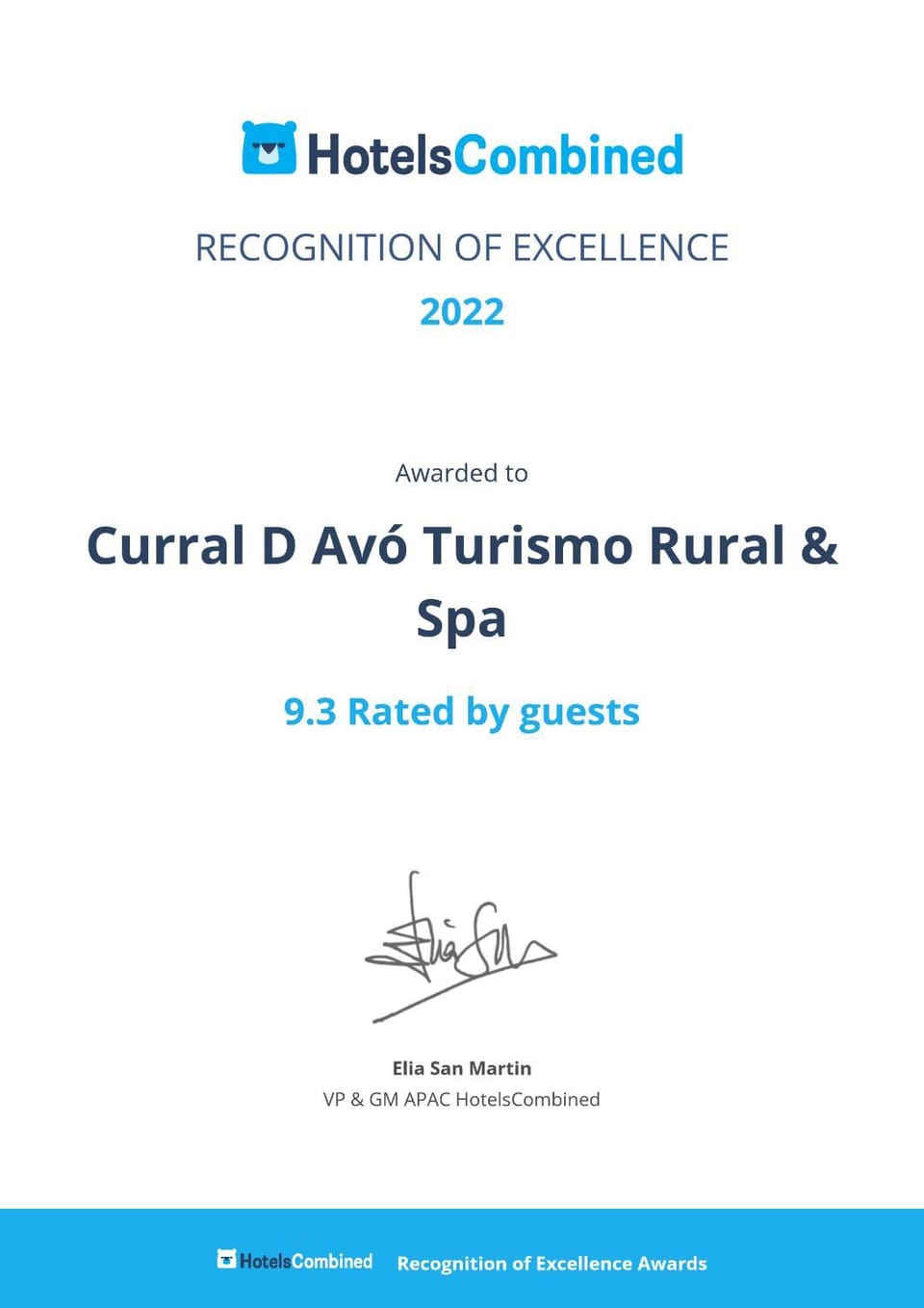 Certificate/Award