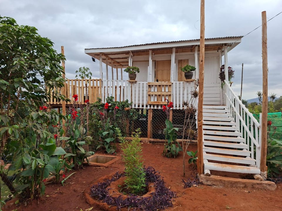 Elmadel Coffee Gardens Wooden One Bed Cottage Chalet in Kenya