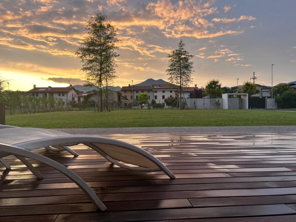 Garden, Balcony/Terrace, Garden view, Sunset