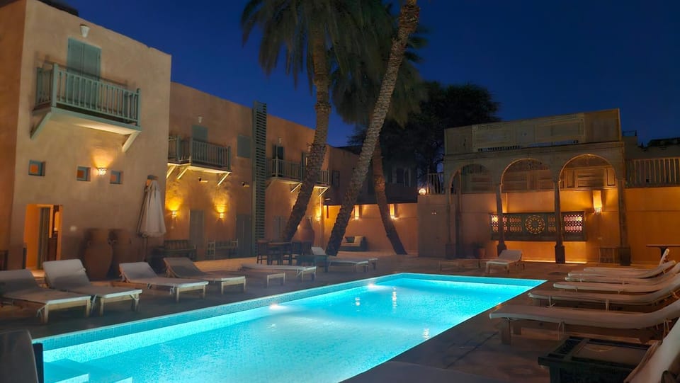 Night, Swimming pool