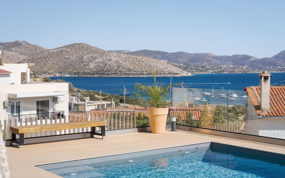Day, View (from property/room), Balcony/Terrace, Mountain view, Pool view, Sea view, Swimming pool