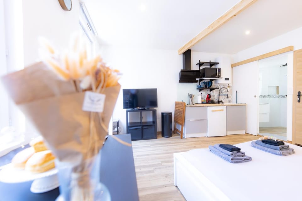 TV and multimedia, Coffee/tea facilities, Kitchen or kitchenette, Living room, Food and drinks, Seating area, Dining area, Food, minibar