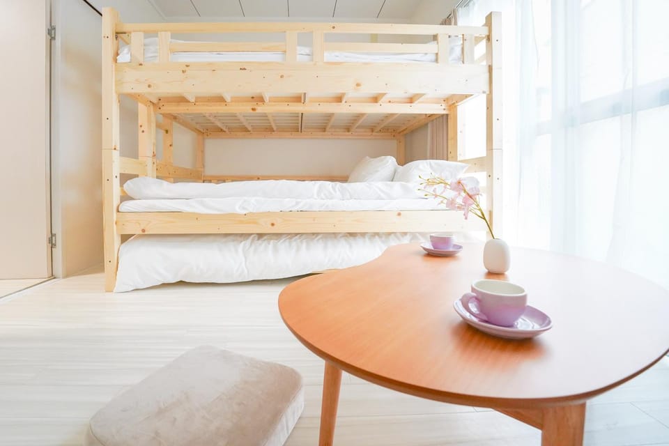 Bed, Photo of the whole room, Bedroom, bunk bed