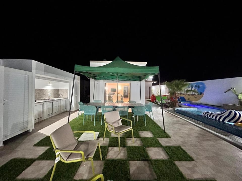 Patio, Pool view