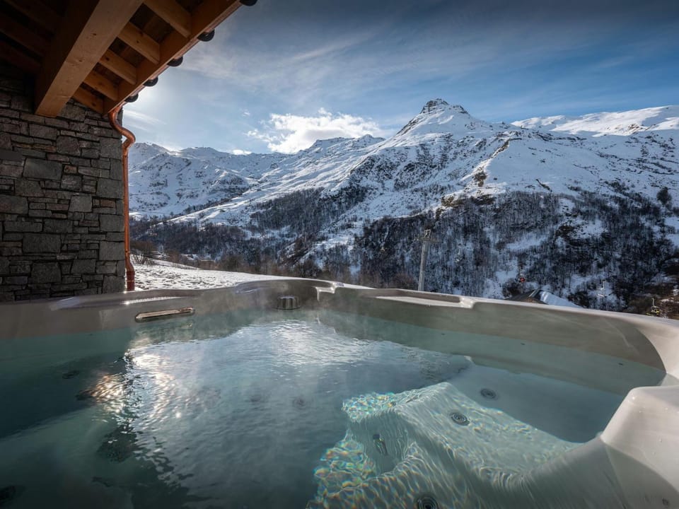 Day, Natural landscape, Winter, Hot Tub, Mountain view