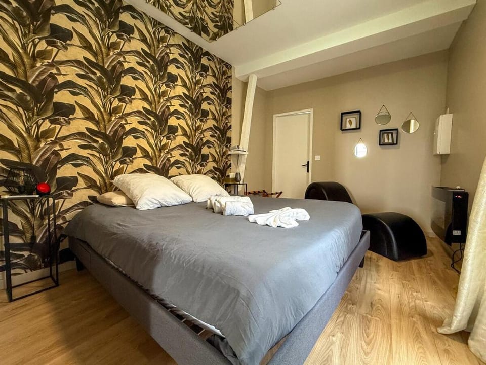 T2 en centre-ville d'Illiers-Combray - parking- lit king size - terrasse Apartment in Centre-Val de Loire