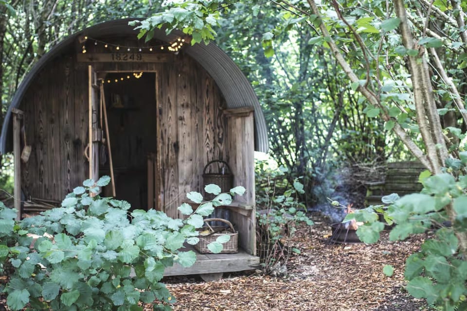 Handcrafted grain-store yurt in Somerset woodland Luxury tent in South Somerset District
