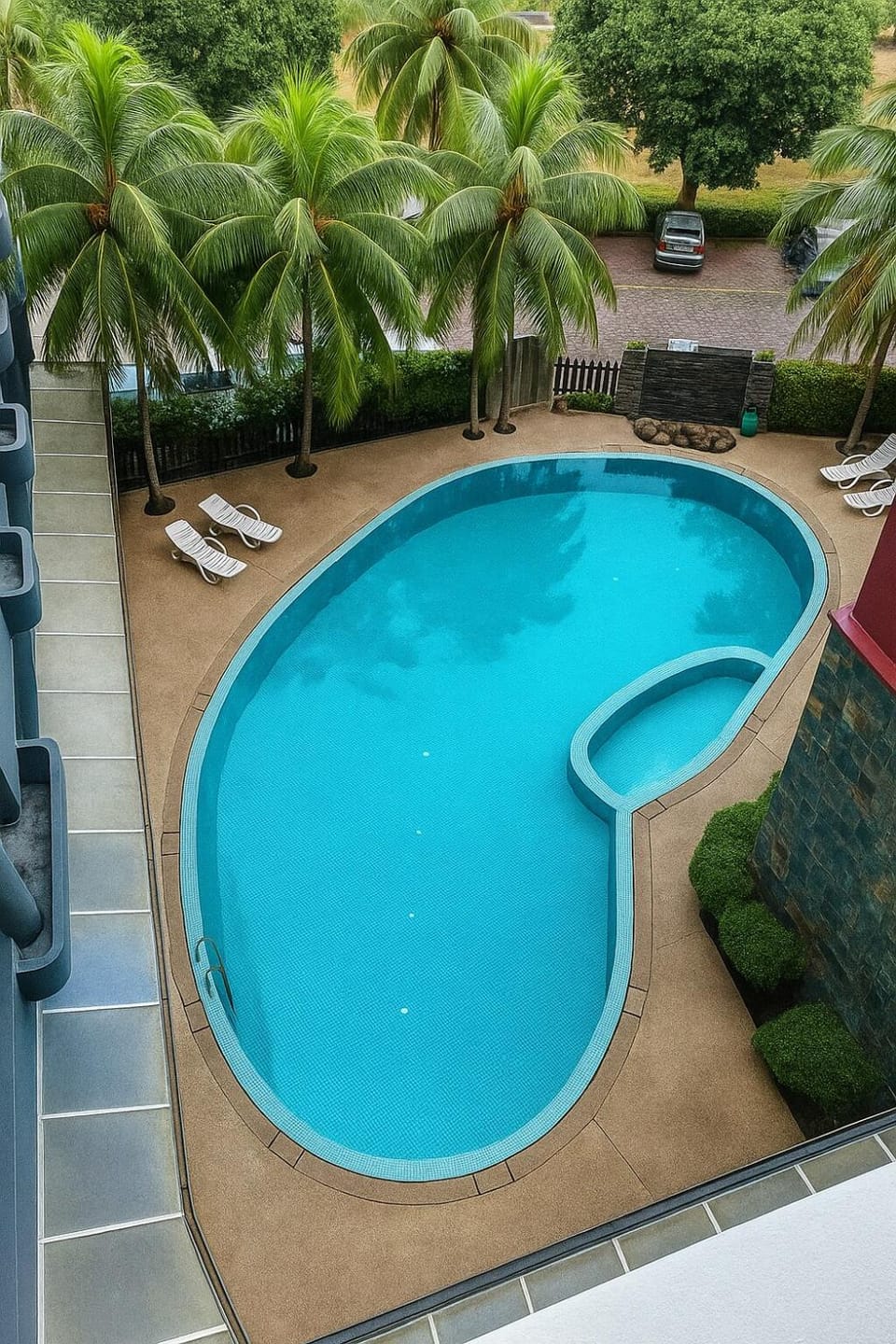 Day, Garden, Garden view, Pool view, Swimming pool, sunbed