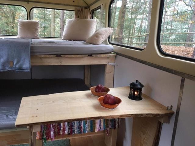 Photo of the whole room, bunk bed