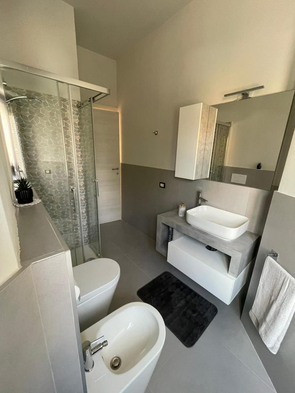 Shower, Toilet, Bathroom, bidet, towels
