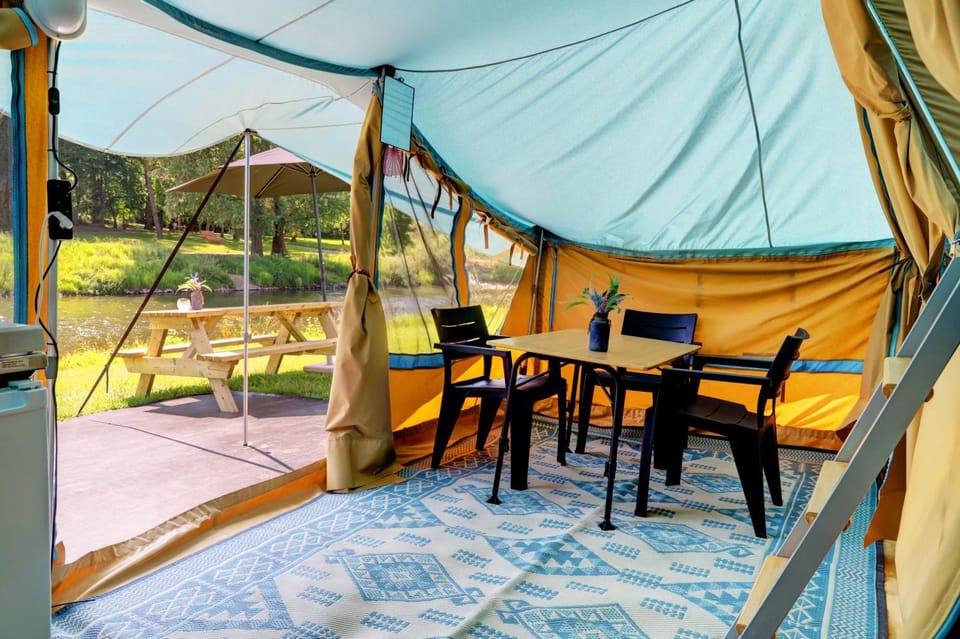 Lodge River wissel vr-ma camping Echternacherbrück Luxury tent in Rhineland-Palatinate
