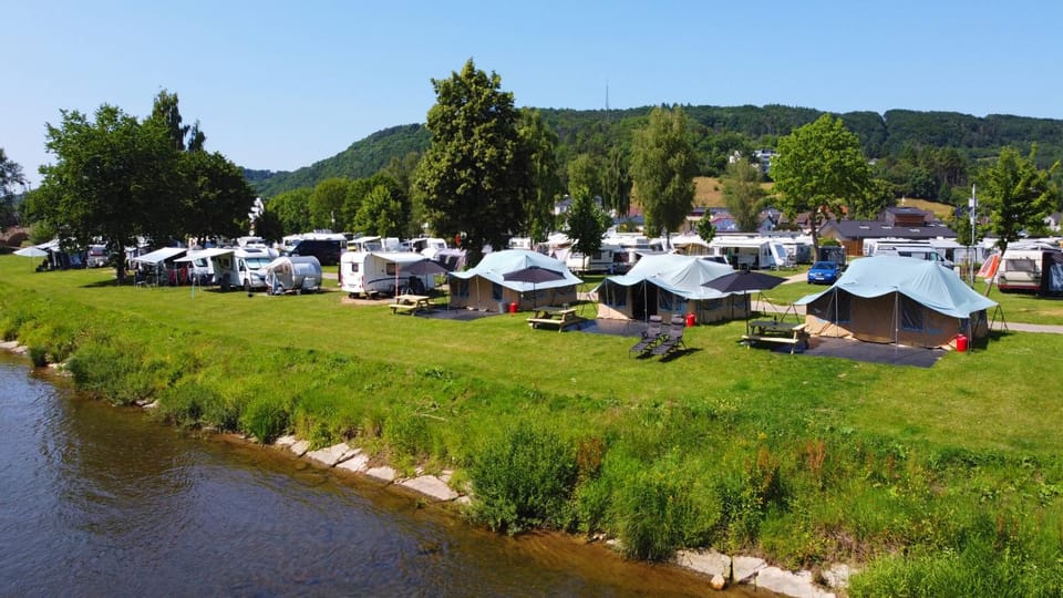 Lodge River wissel vr-ma camping Echternacherbrück Luxury tent in Rhineland-Palatinate