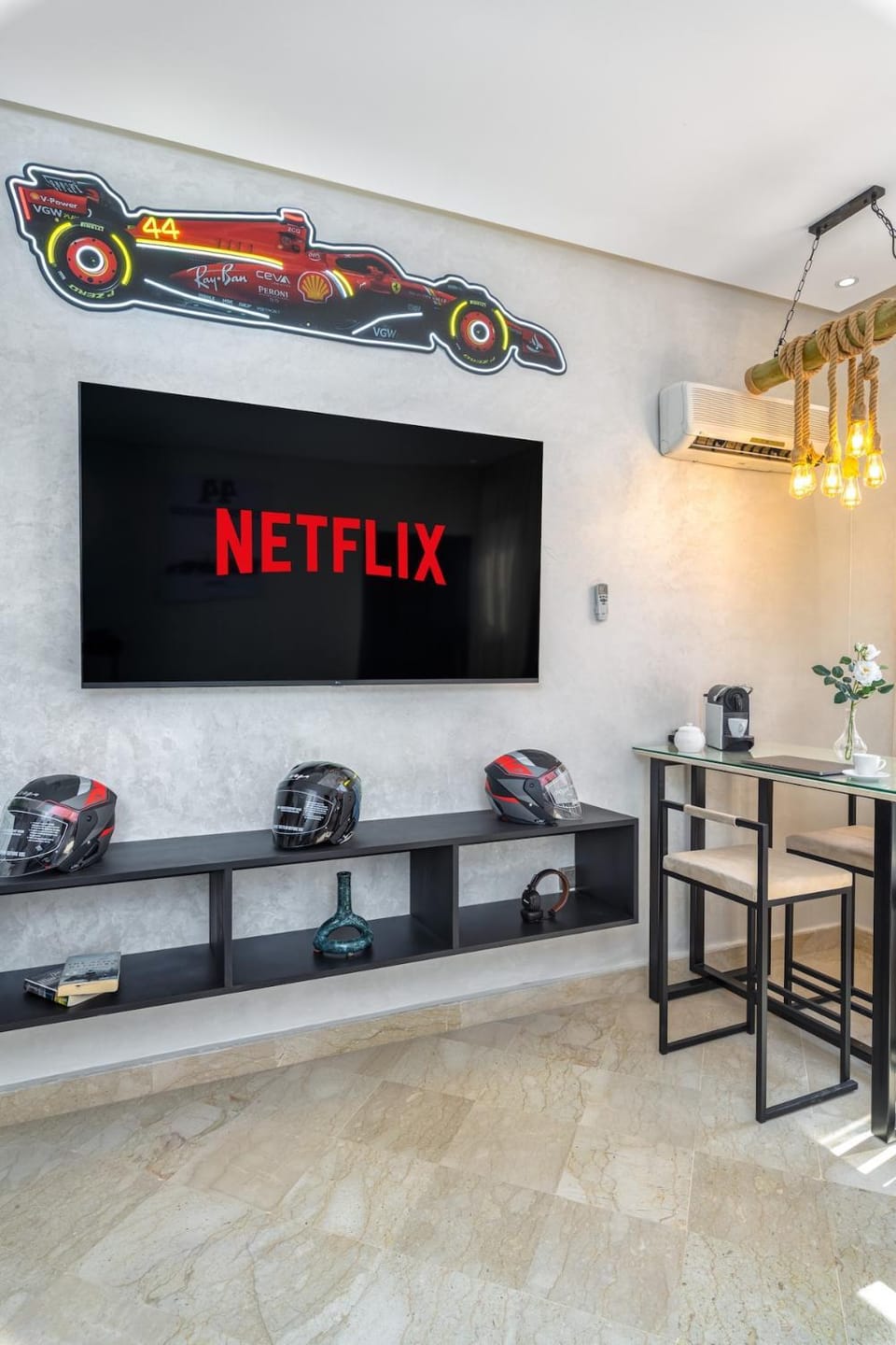 Condo in Gueliz inspired by motorsports Apartment in Marrakesh