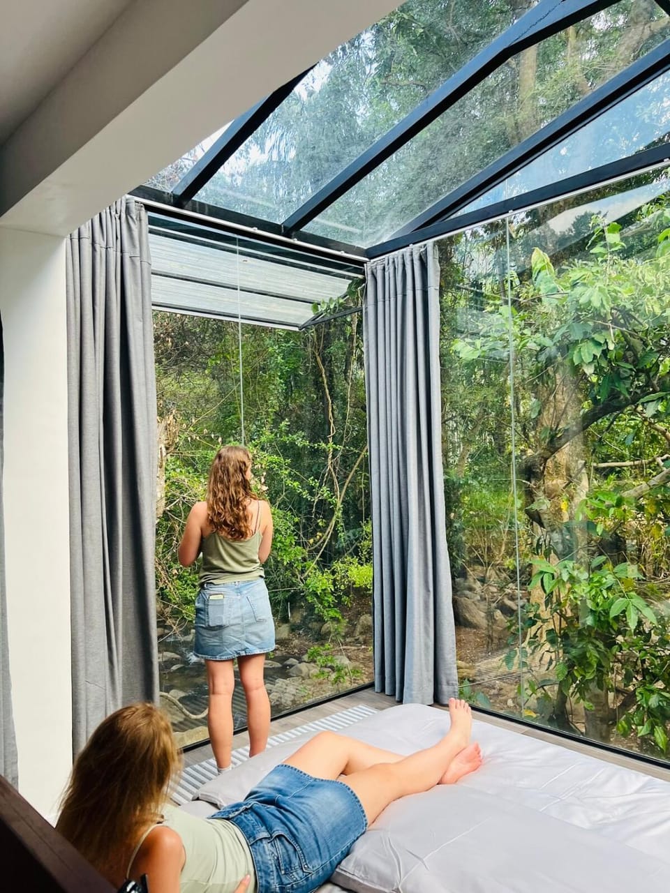 People, Natural landscape, View (from property/room), Bedroom, Garden view