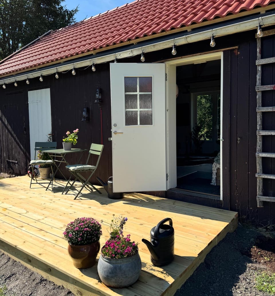 Gjestehus i Hurdal uten innlagt vann Delt bad Nature lodge in Viken, Norway