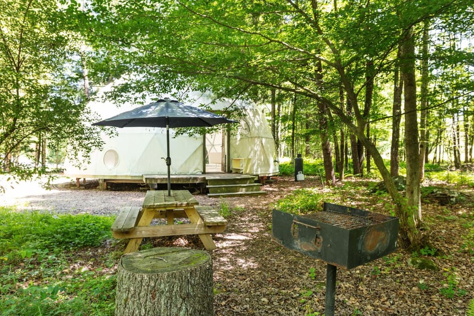 Outlier Inn Large Dome on Farm Upstate Catskills Campground/ 
RV Resort in Hudson Valley