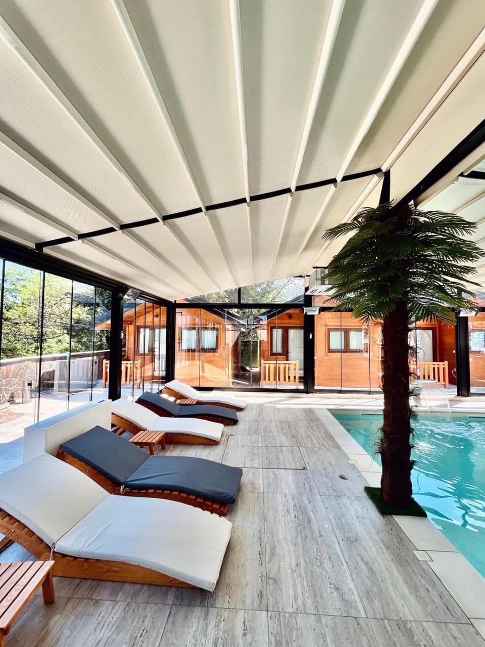 Day, Swimming pool, sunbed