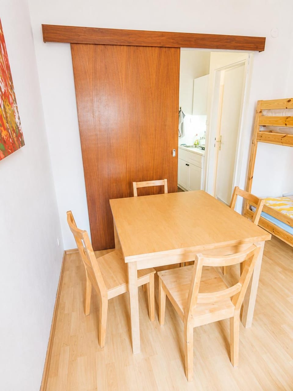 Dining area, air conditioner