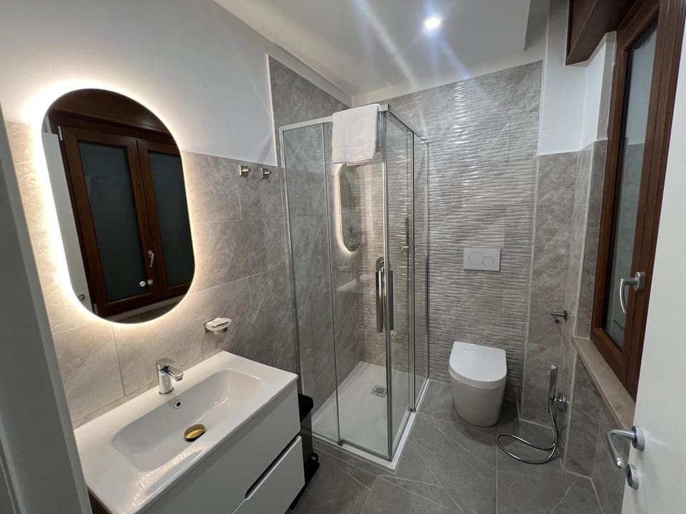Shower, Toilet, Bathroom, towels