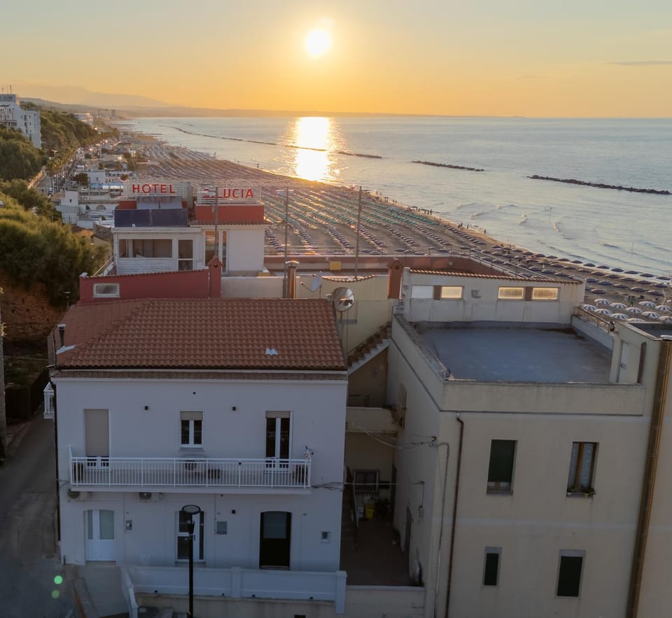 Property building, City view, Sea view, Sunset