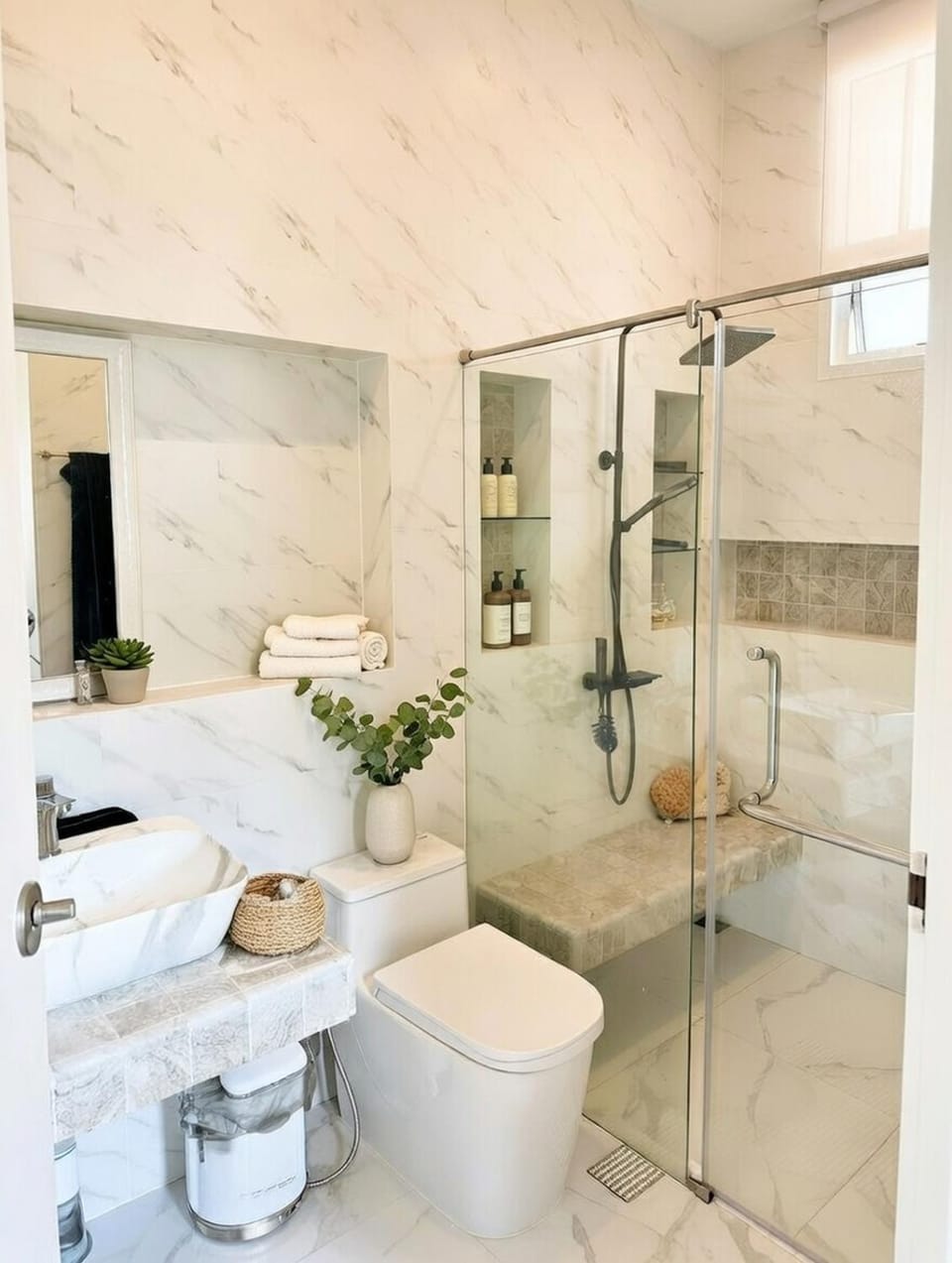 Shower, Toilet, Bathroom, bidet, towels