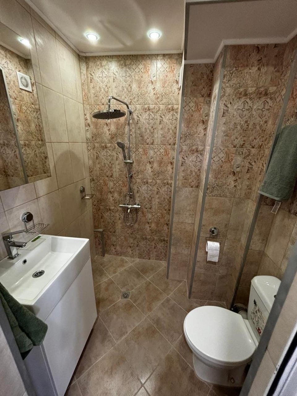 Shower, Toilet, Bathroom, towels