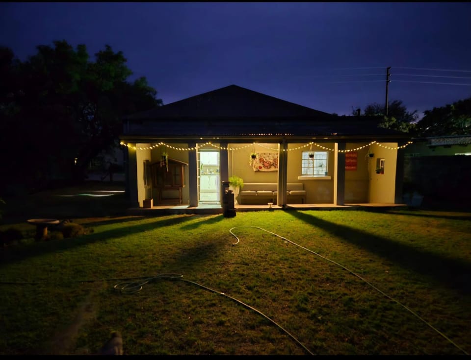 Property building, Night, Garden view