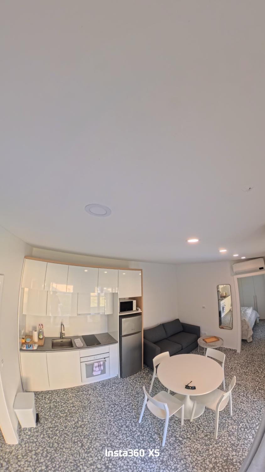 Kitchen or kitchenette, Living room, Dining area