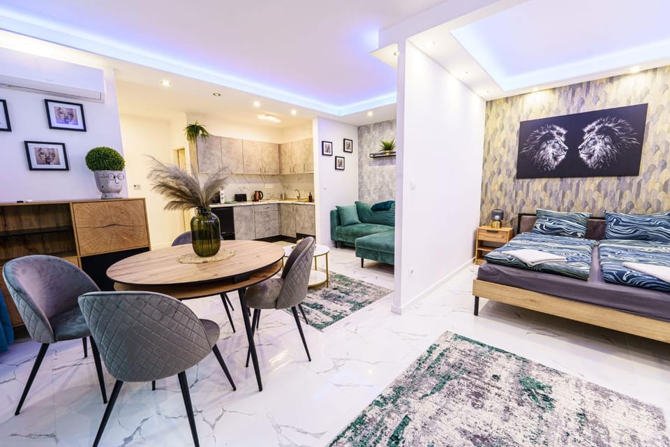 Monochrome Nest Apartment in Budapest