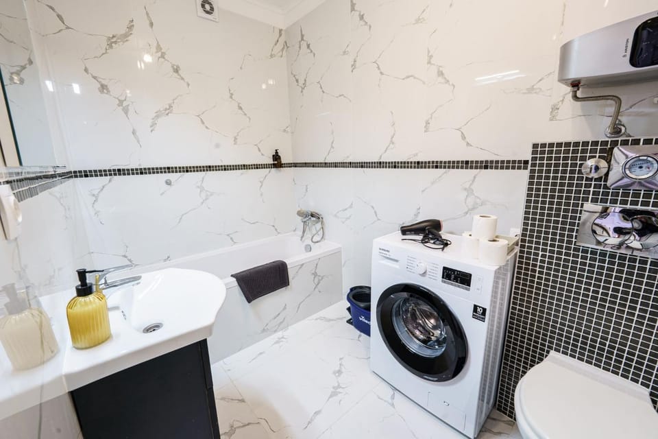 Monochrome Nest Apartment in Budapest