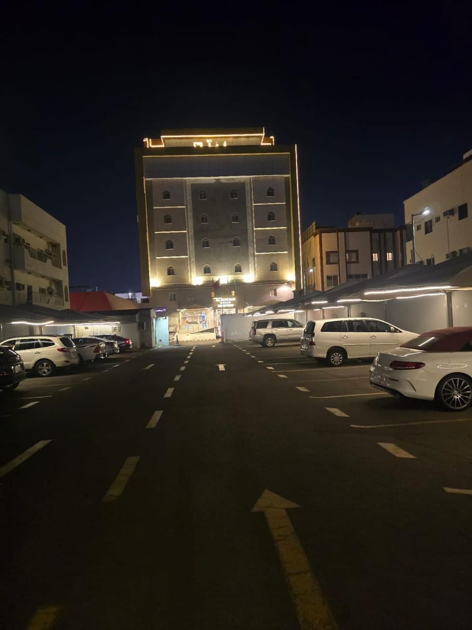 Property building, Night, Location, Parking