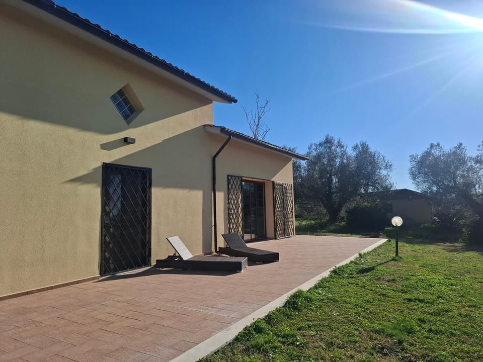 Property building, Garden, Garden view, sunbed