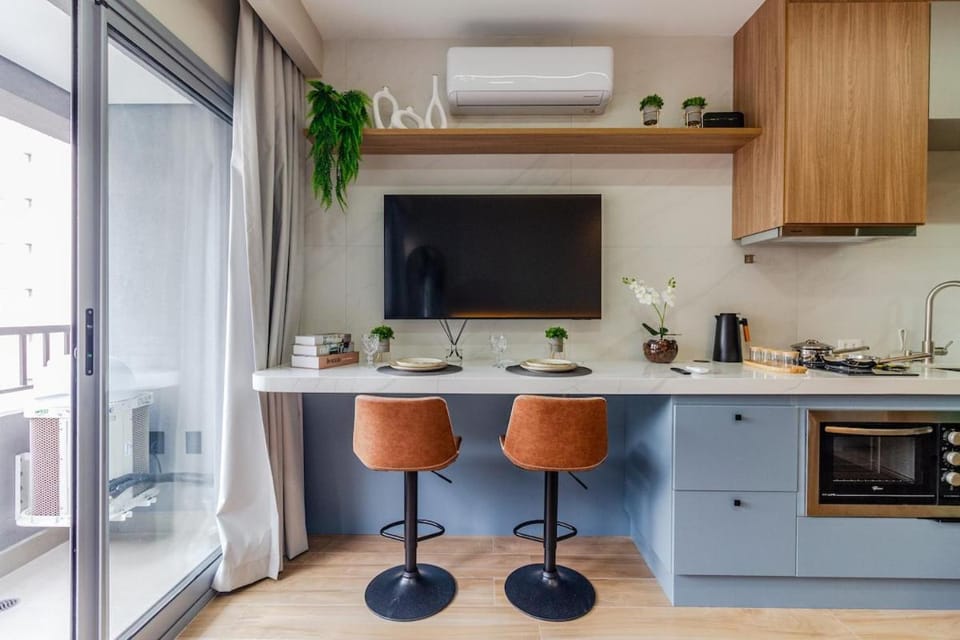 Confortável e luxuoso na Vila Olimpia - Próximo ao JK Iguatemi Apartment in Sao Paulo City