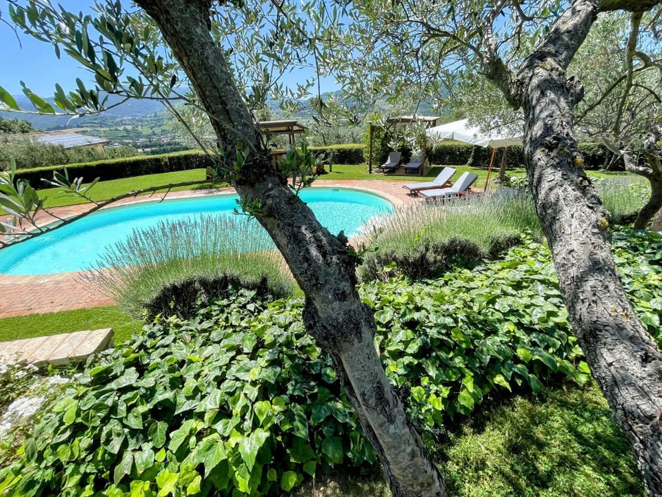 Spoleto Tranquilita sleeps 16 with Wifi Pool Yoga Studio Gardens and Views Villa in Spoleto