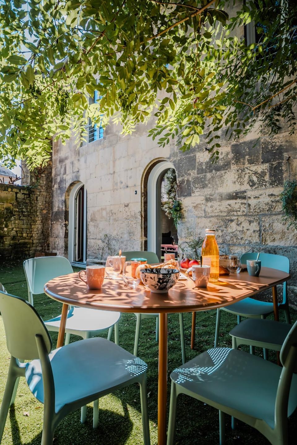 Property building, Patio, Garden, Garden view