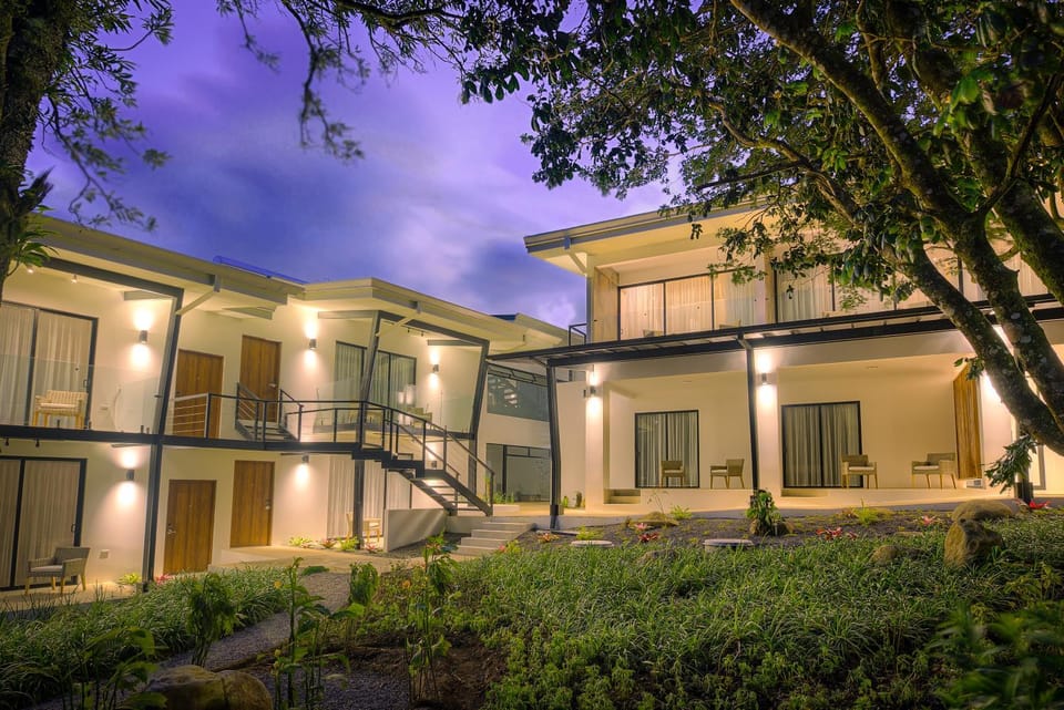 Property building, Off site, Natural landscape, Garden, Sunset