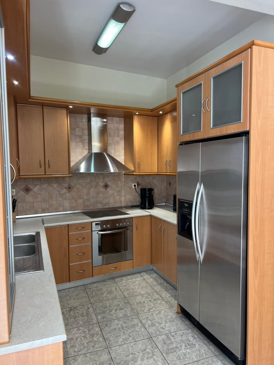 Kitchen or kitchenette, oven, stove