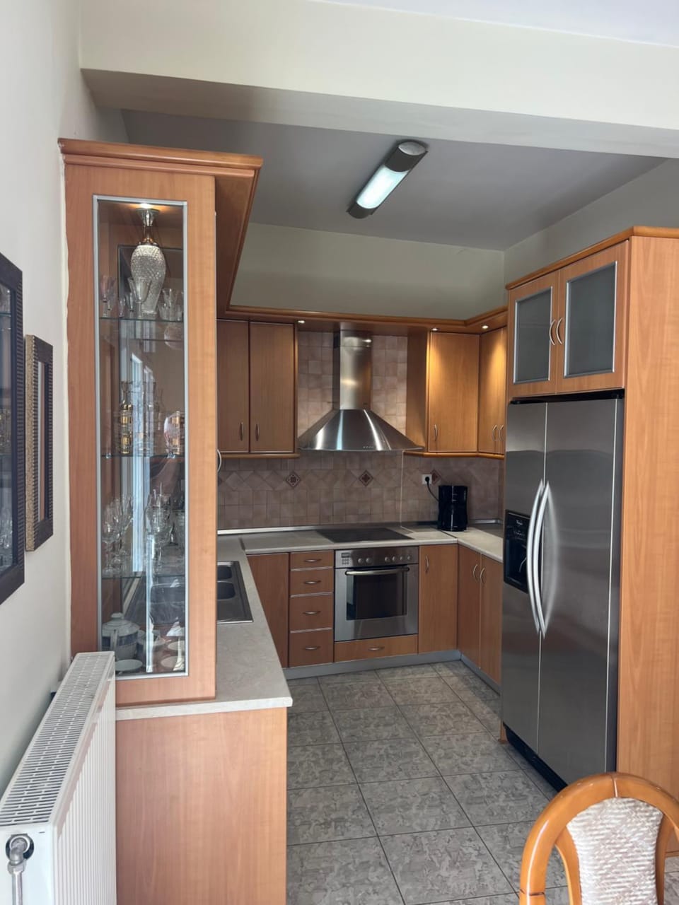 Kitchen or kitchenette, oven, stove