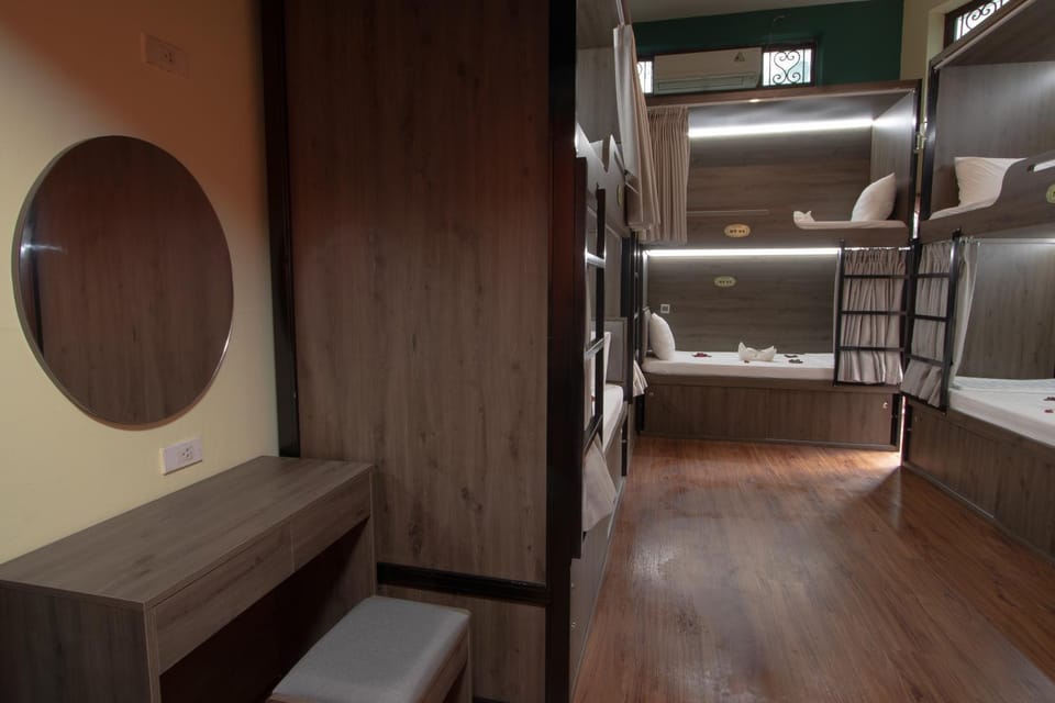 Photo of the whole room, bunk bed