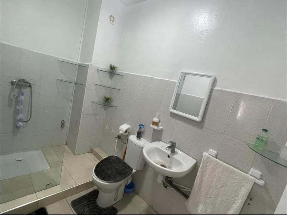 Shower, Toilet, towels