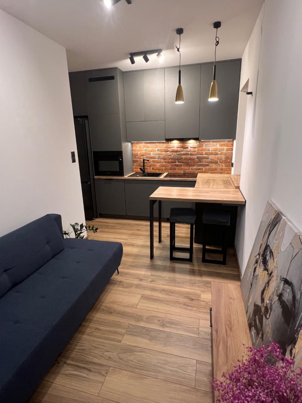 Kitchen or kitchenette, Living room