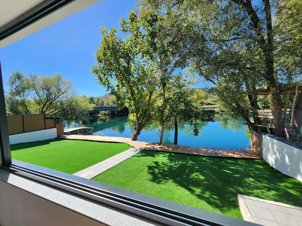 Natural landscape, Garden, Garden view, River view