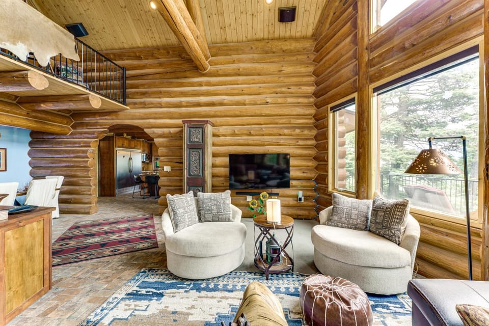 Secluded Angel Fire Retreat: Deck + Stunning View! House in Angel Fire