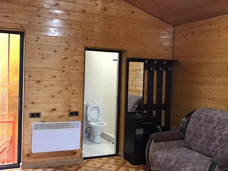 Shower, Bed, Bathroom, Bedroom