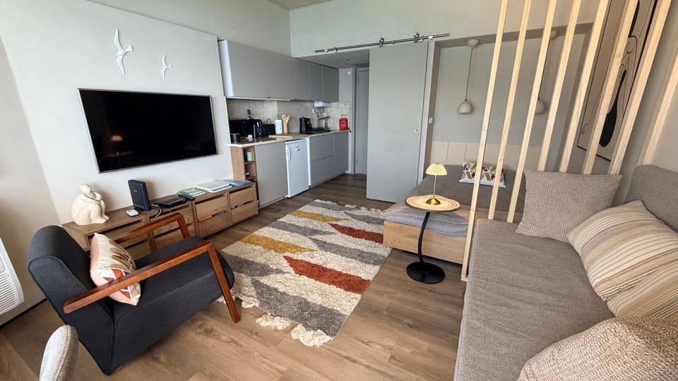 Communal lounge/ TV room, TV and multimedia, Kitchen or kitchenette, Living room, Seating area