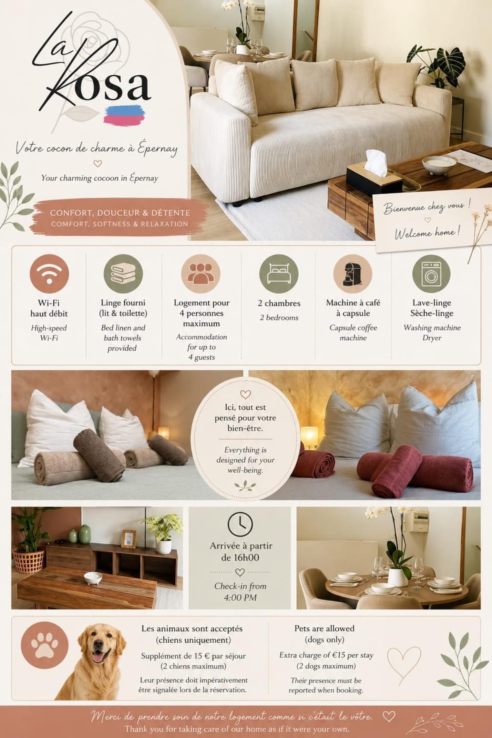 La Rosa Apartment in Epernay